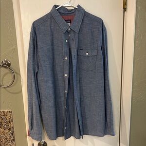Patagonia Men's Blue Button-Up Shirt